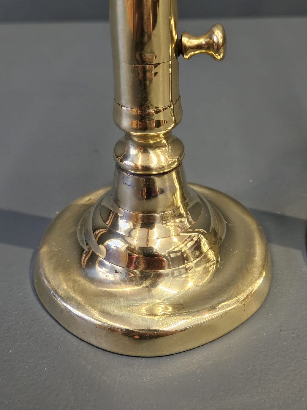 Pair of George III Brass Candlesticks View III