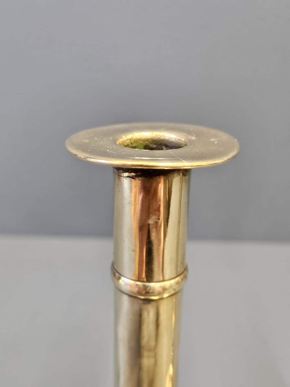 Pair of George III Brass Candlesticks View IV