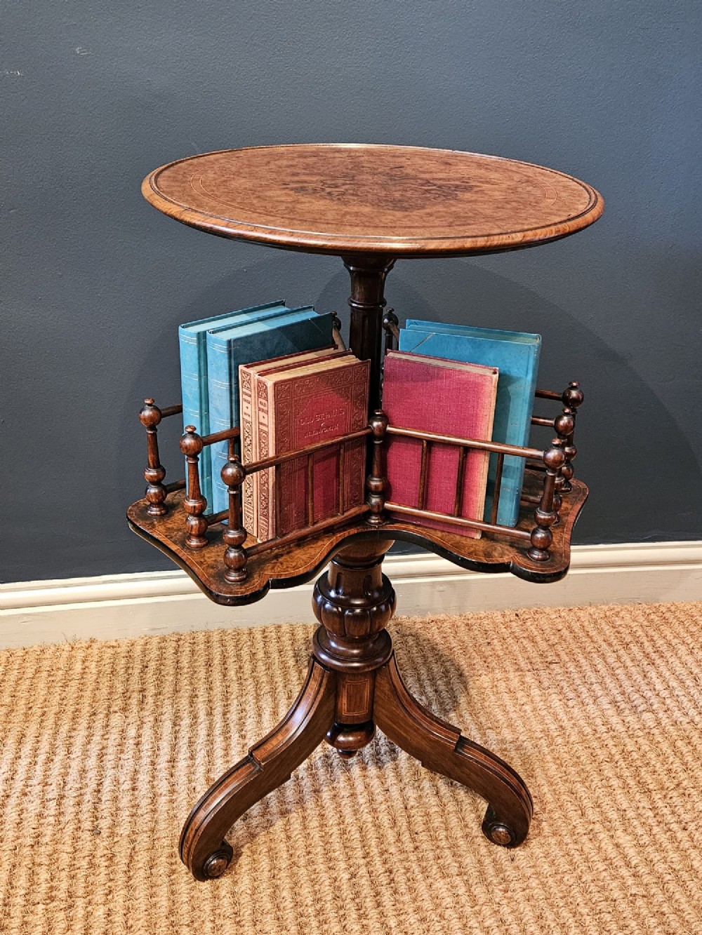 Fine Quality Victorian Revolving Book Table