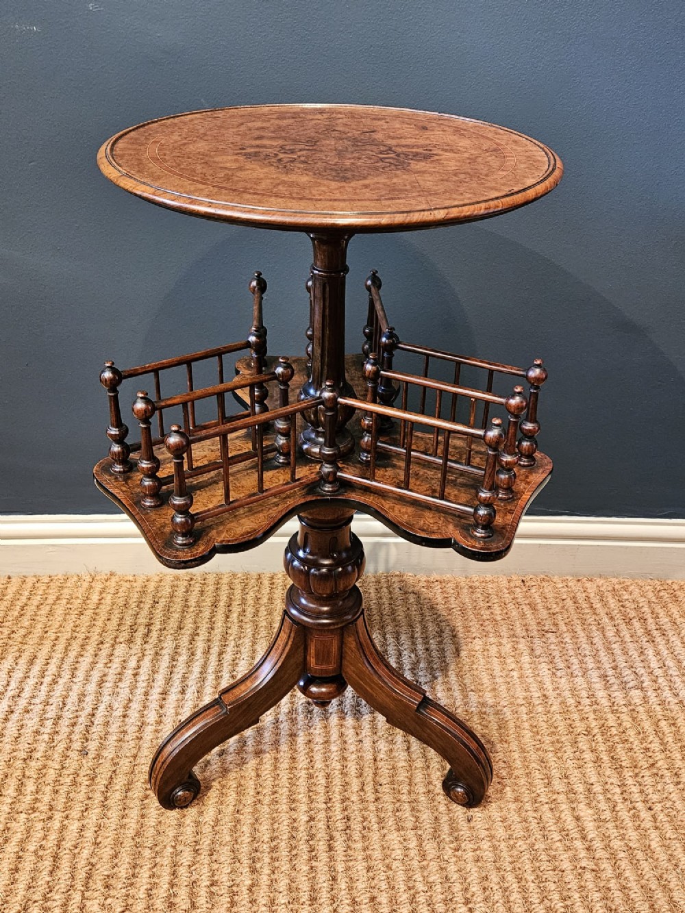 Fine Quality Victorian Revolving Book Table View II