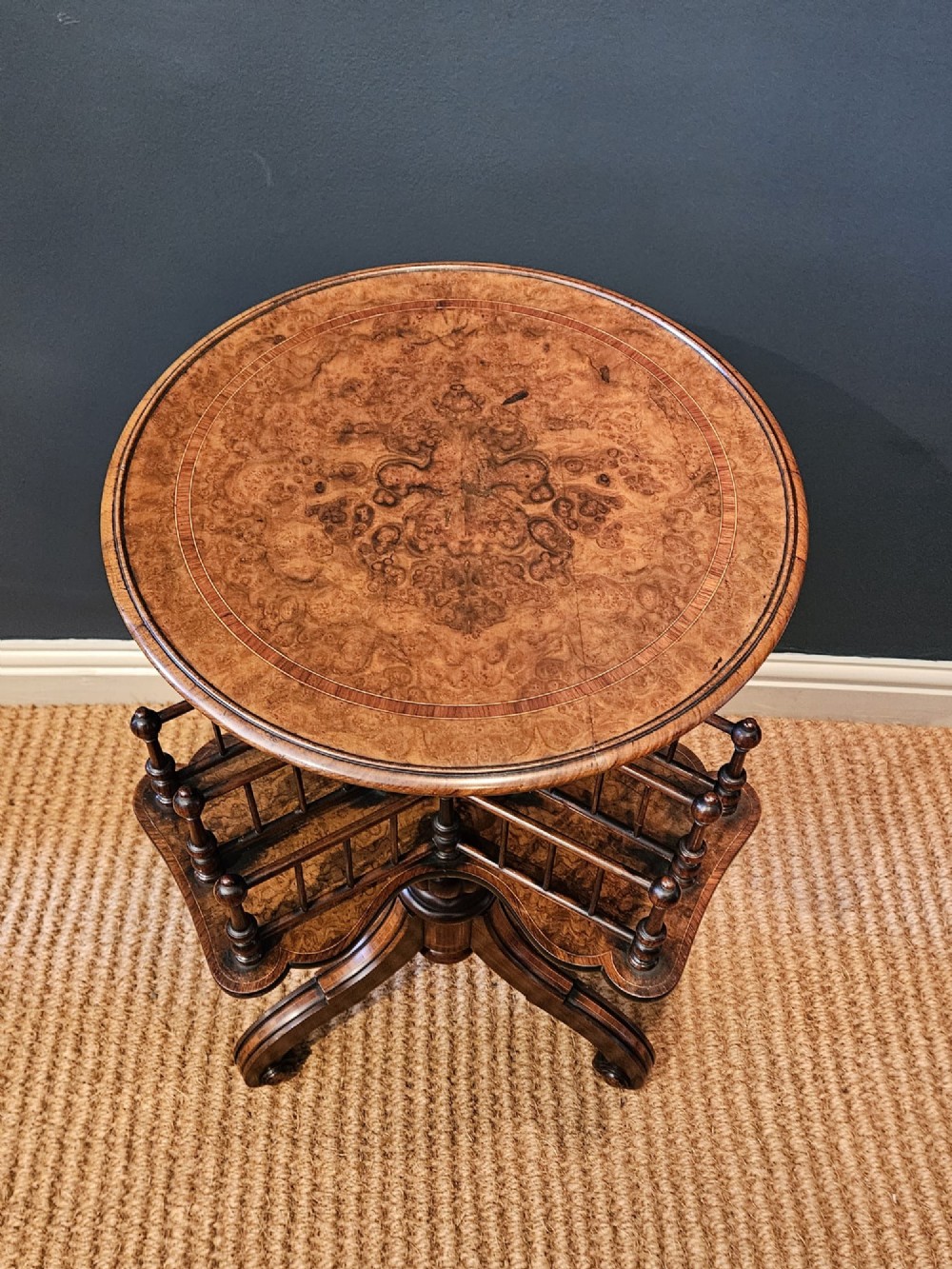 Fine Quality Victorian Revolving Book Table View III