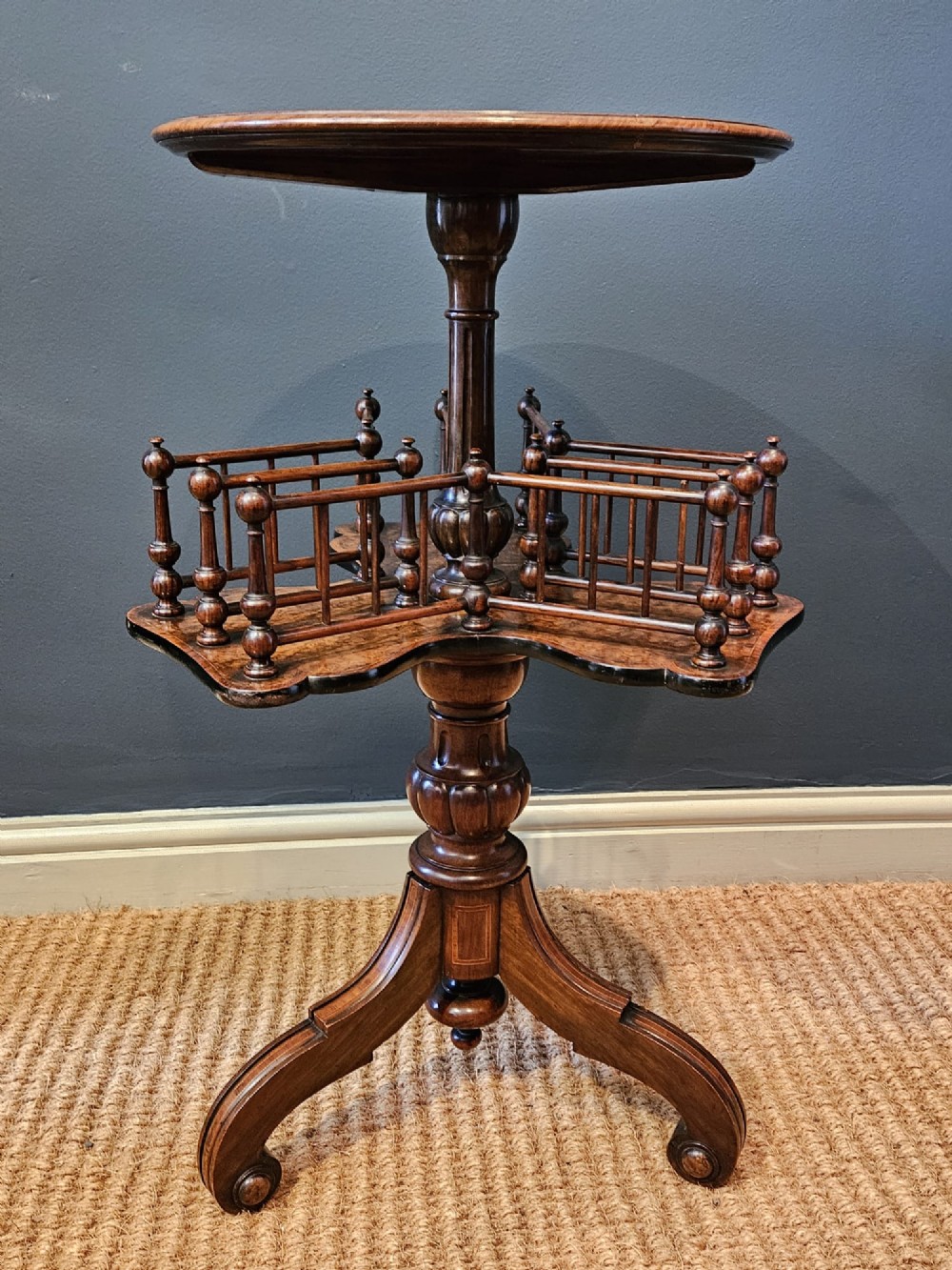 Fine Quality Victorian Revolving Book Table View VI