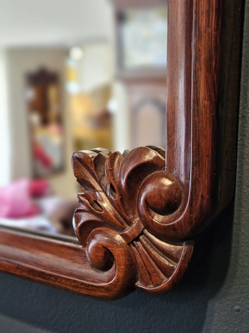Victorian Rosewood Framed Mirror View II