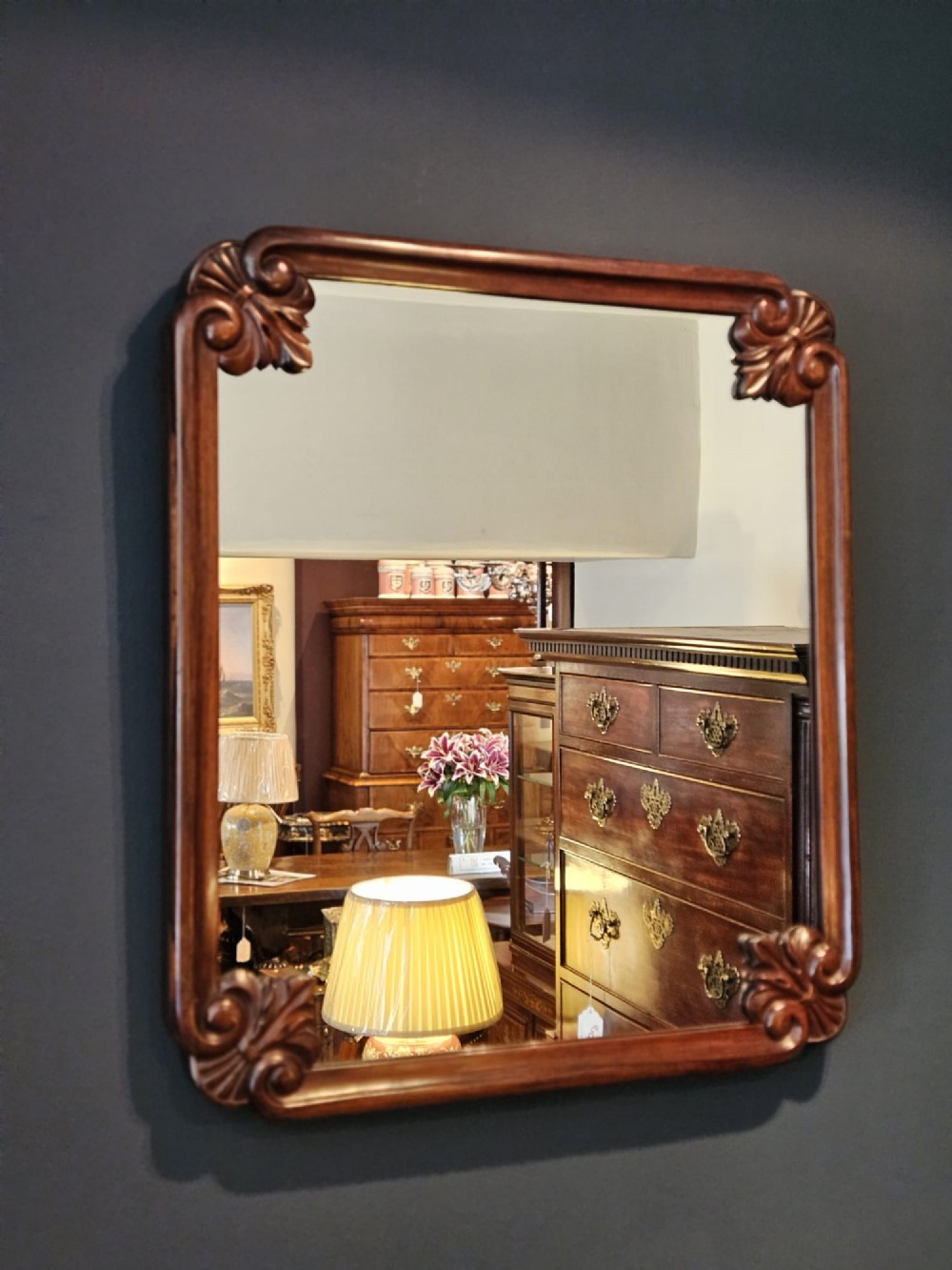 Victorian Rosewood Framed Mirror View V
