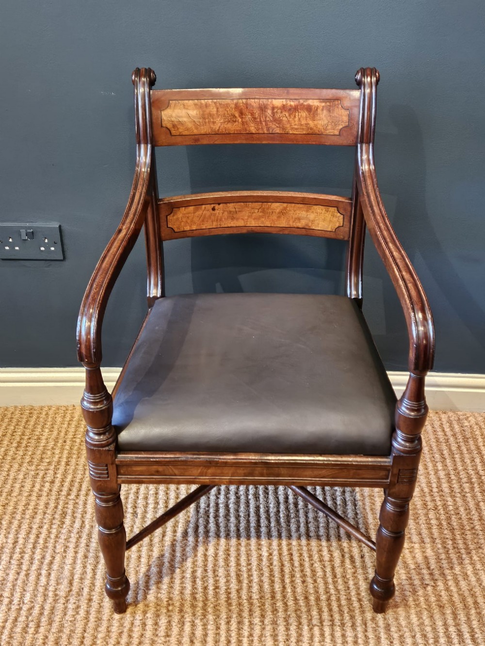 Regency Mahogany Desk Chair