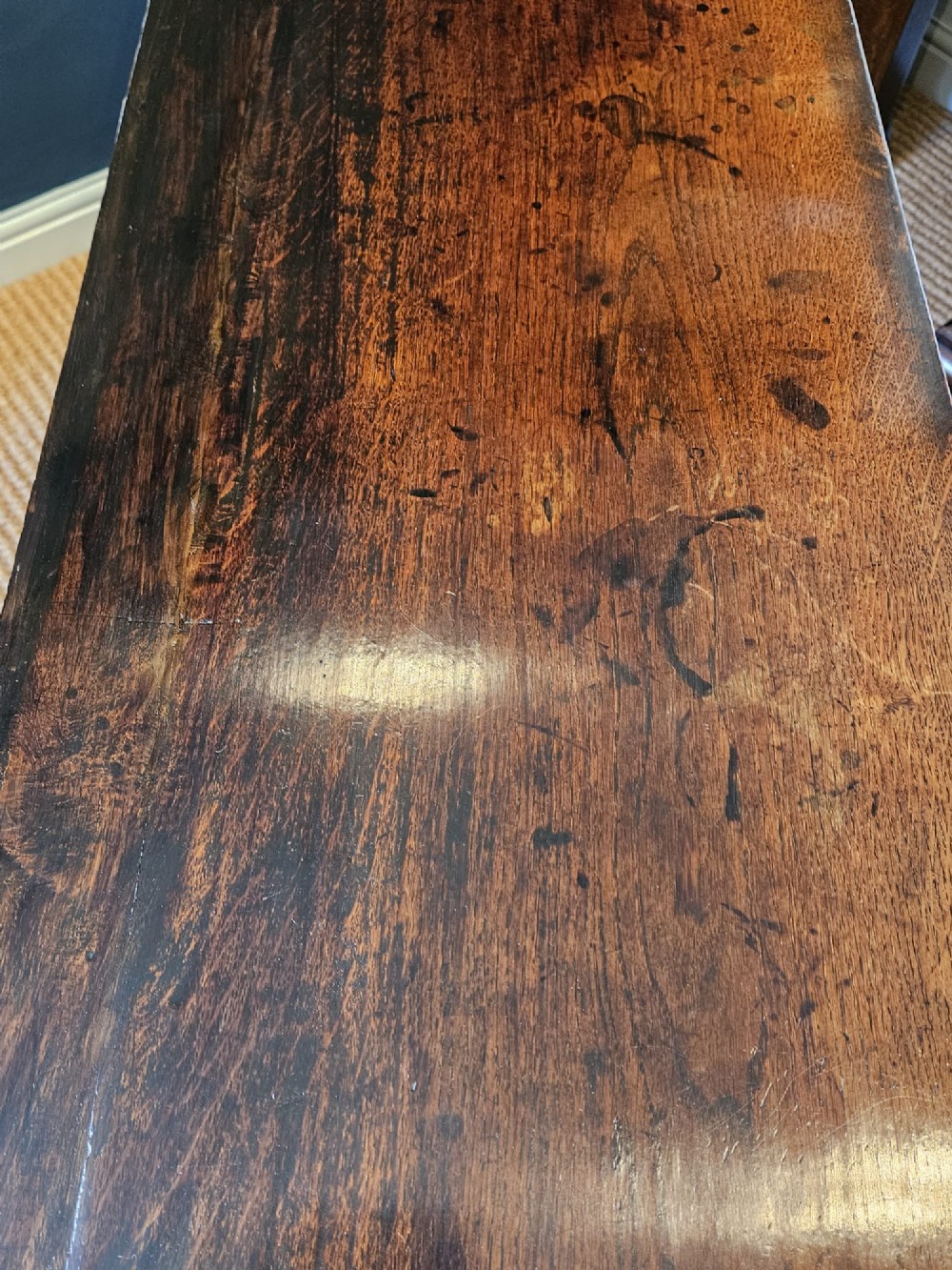 George II Oak Open Pot Board Dresser View V