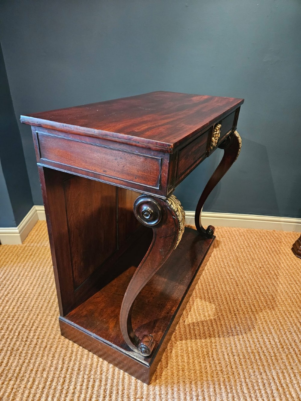 Fine Quality Regency Mahogany Console Table View VI