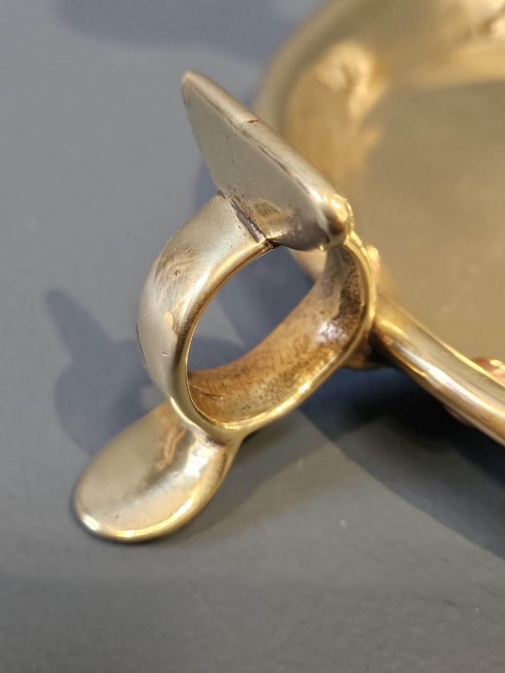 Large George III Brass Chamberstick View II