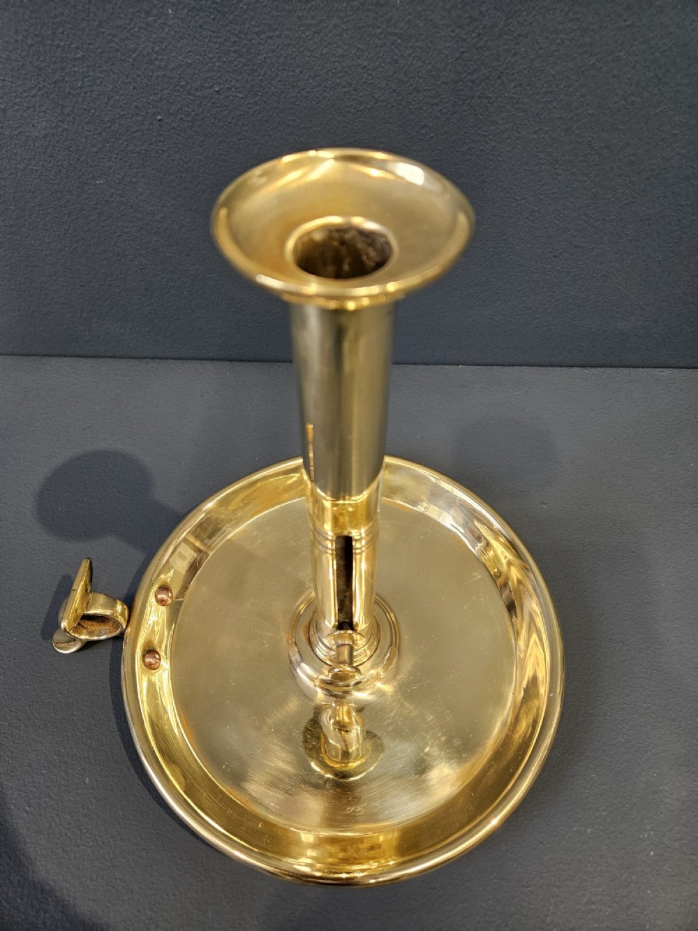 Large George III Brass Chamberstick View VI