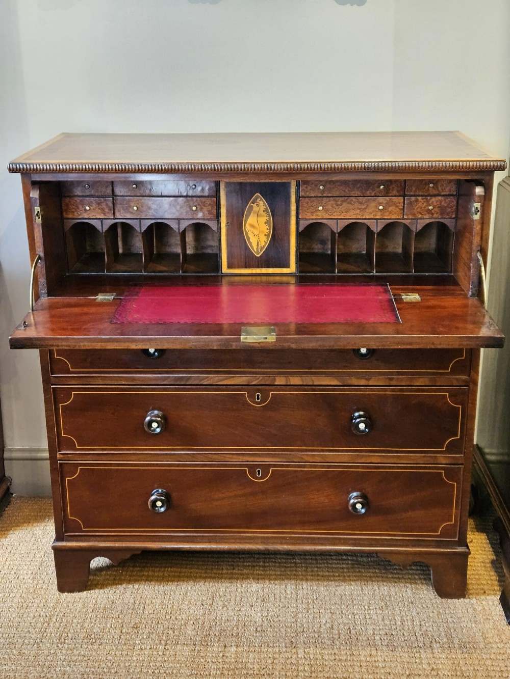 Regency Mahogany Secretaire Chest