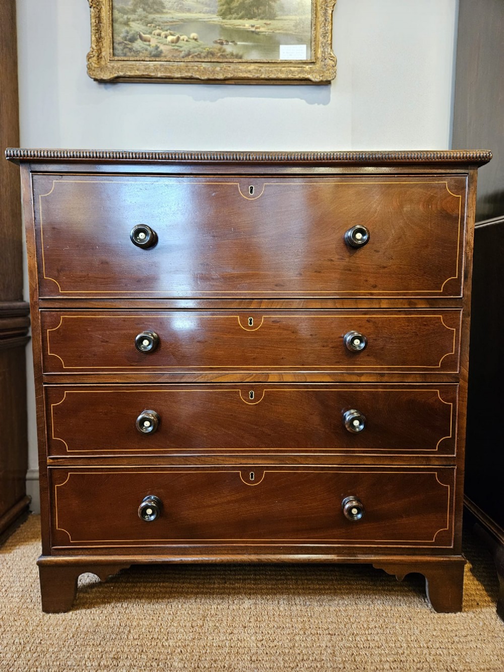 Regency Mahogany Secretaire Chest View V