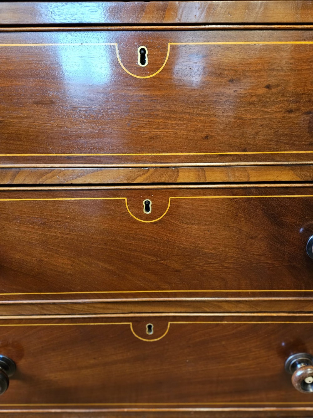 Regency Mahogany Secretaire Chest View VI