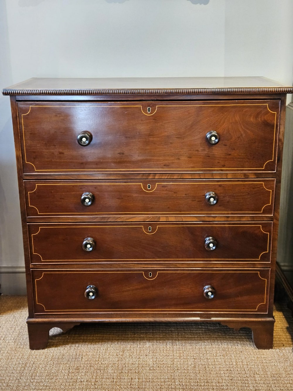 Regency Mahogany Secretaire Chest View VIII