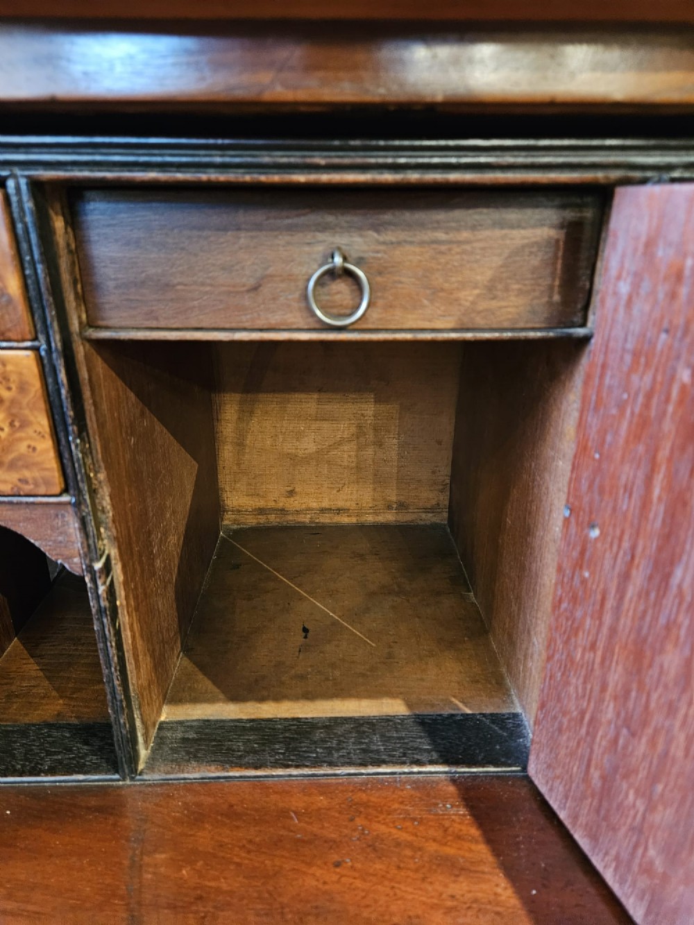 Regency Mahogany Secretaire Chest View IX