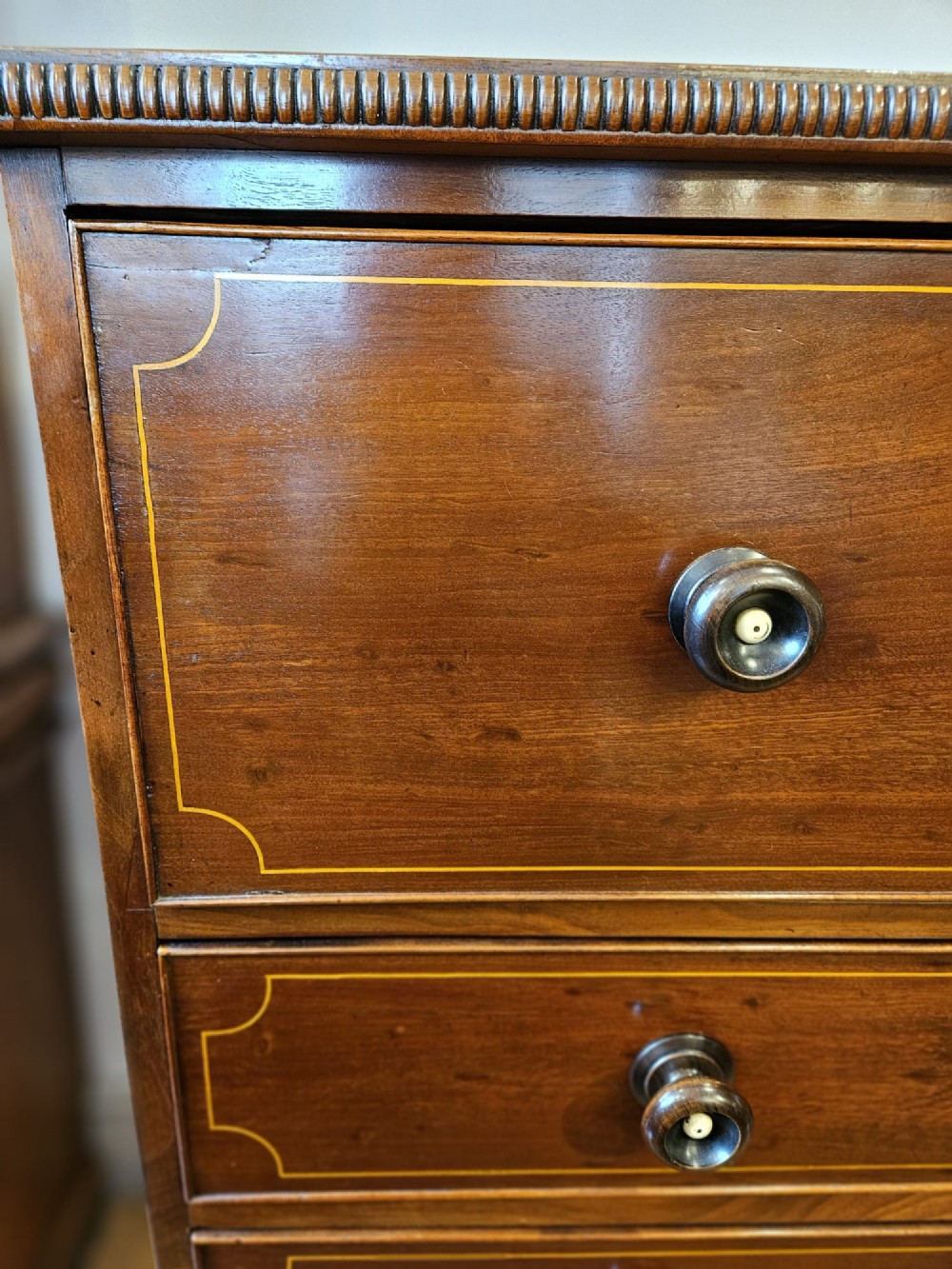 Regency Mahogany Secretaire Chest View X