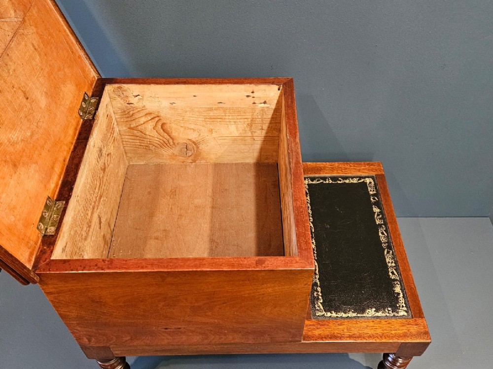 Early Victorian Mahogany Library Steps View VIII