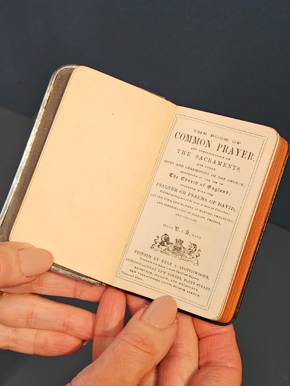 Victorian Silver Faced Common Prayer Book View VI