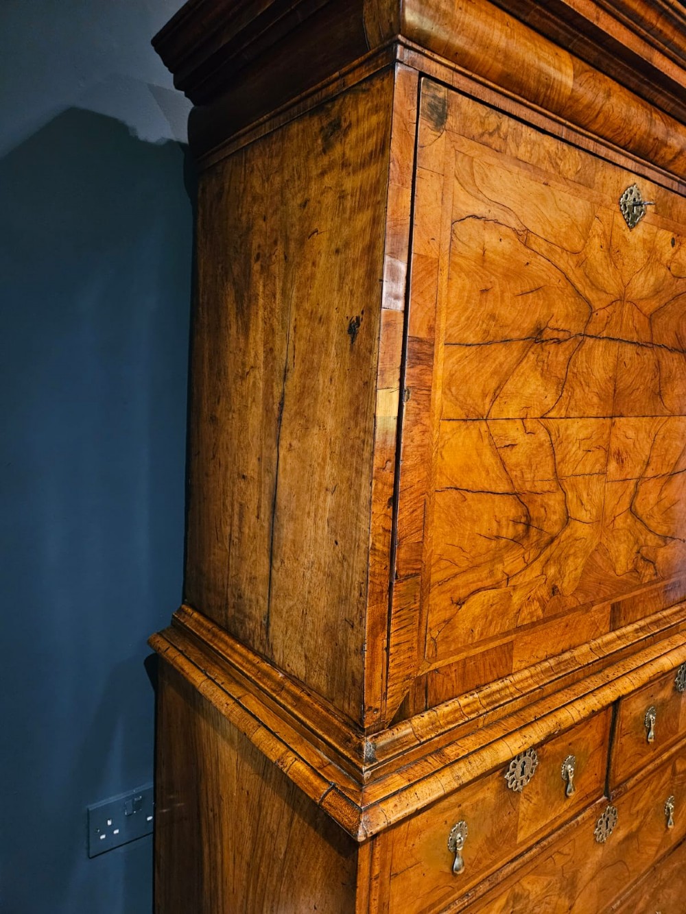 Superb William & Mary Walnut Escritoire View II