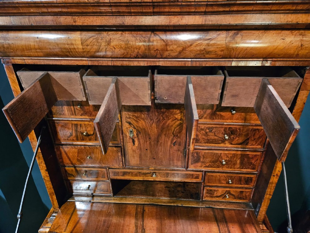 Superb William & Mary Walnut Escritoire View VI