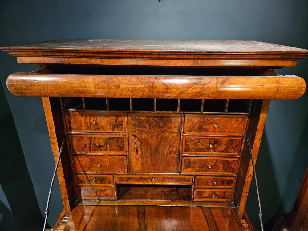 Superb William & Mary Walnut Escritoire View VII