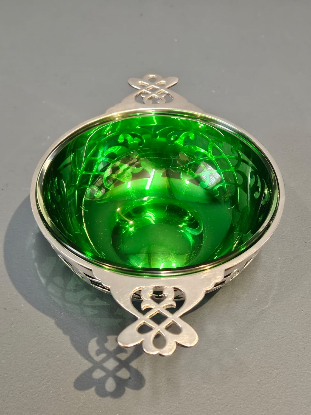Large Edwardian Mappin and Webb Silver Quaich View V
