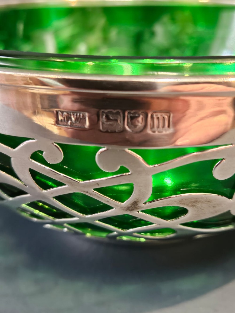 Large Edwardian Mappin and Webb Silver Quaich View VII