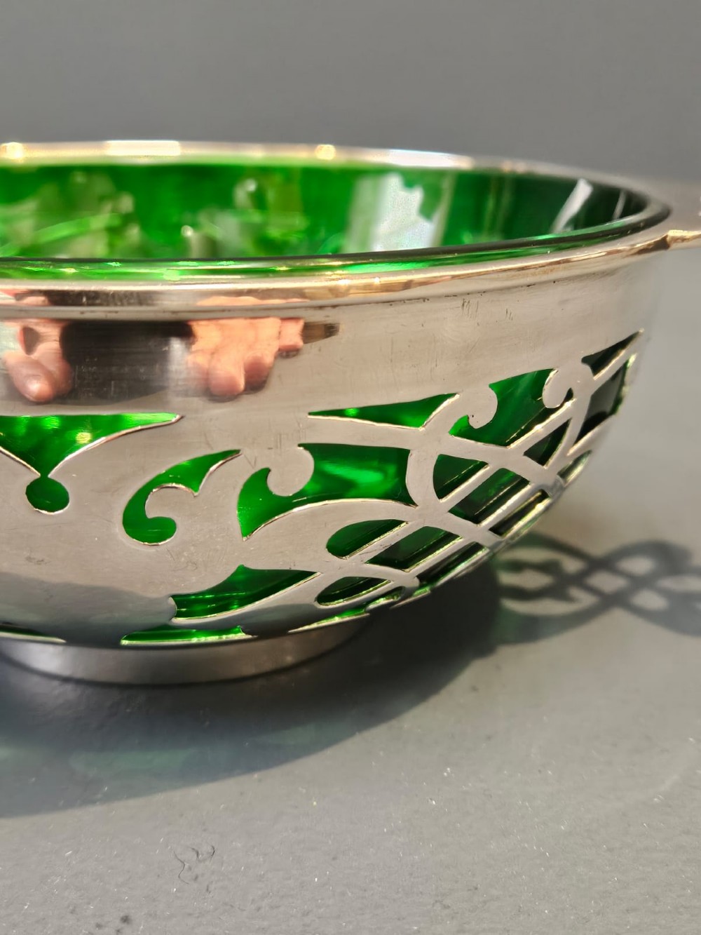 Large Edwardian Mappin and Webb Silver Quaich View VIII