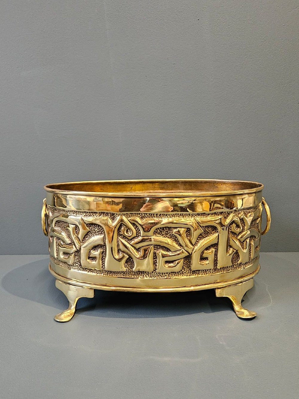 Superb Glasgow School Brass Planter