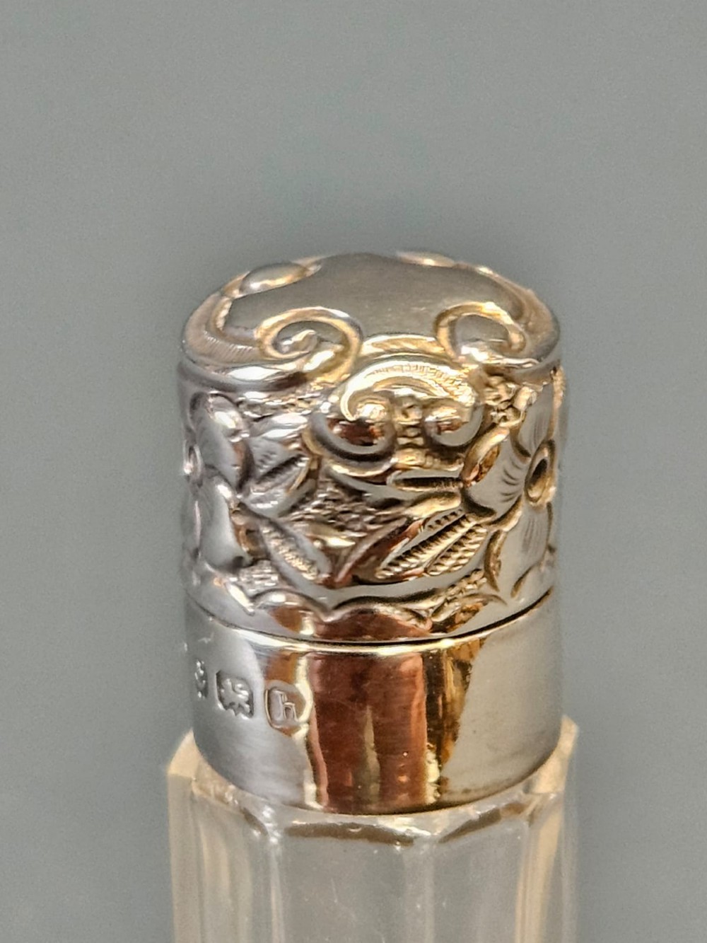 Edwardian Silver and Crystal Scent File View III