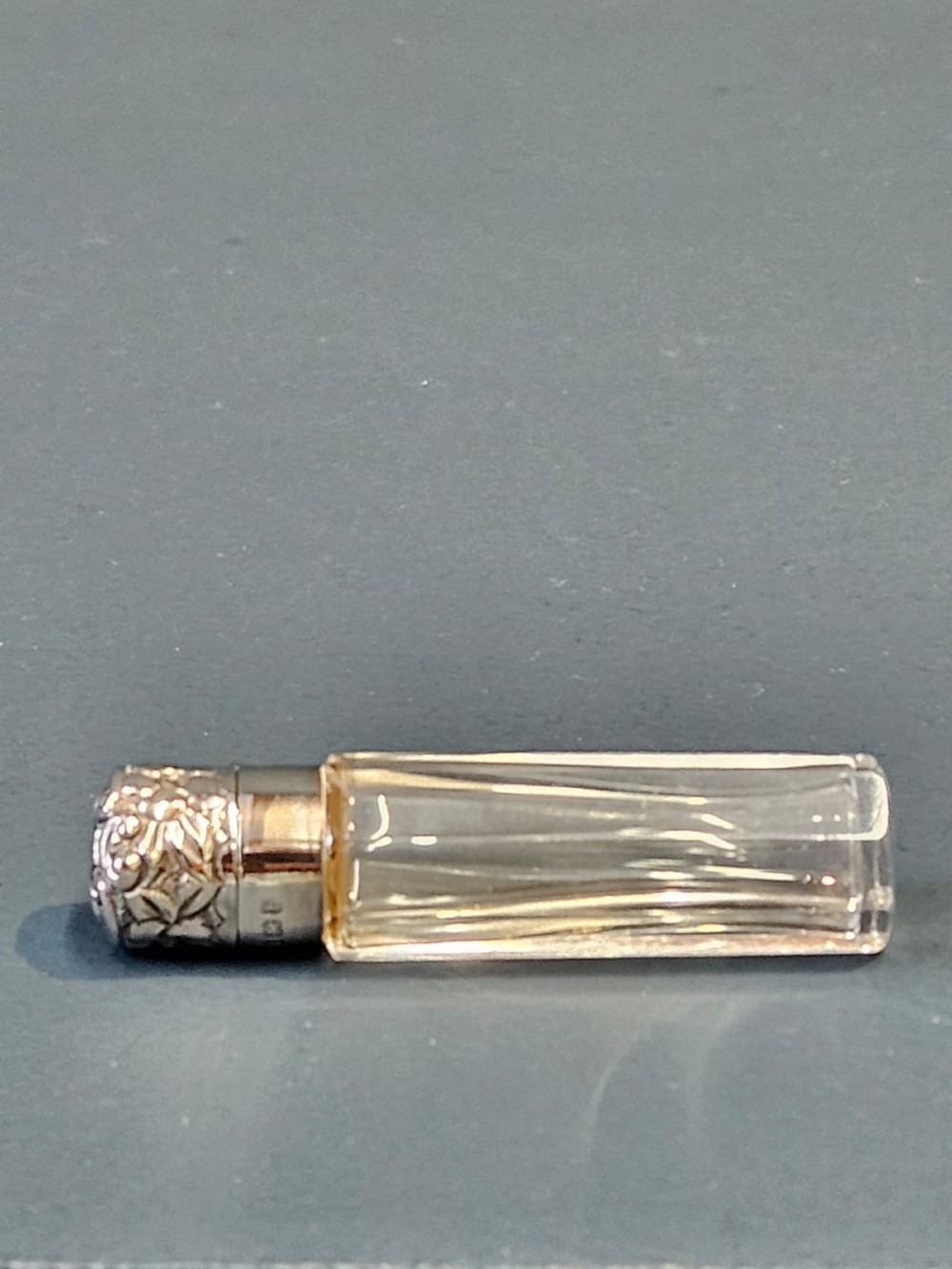 Edwardian Silver and Crystal Scent File View V
