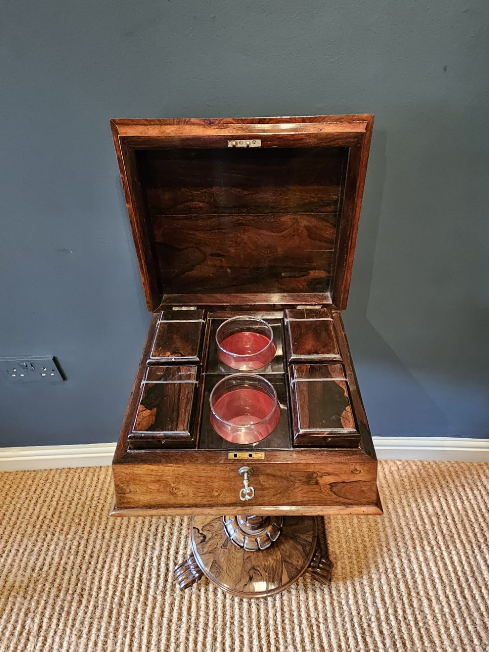 William IV Rosewood Teapoy View V