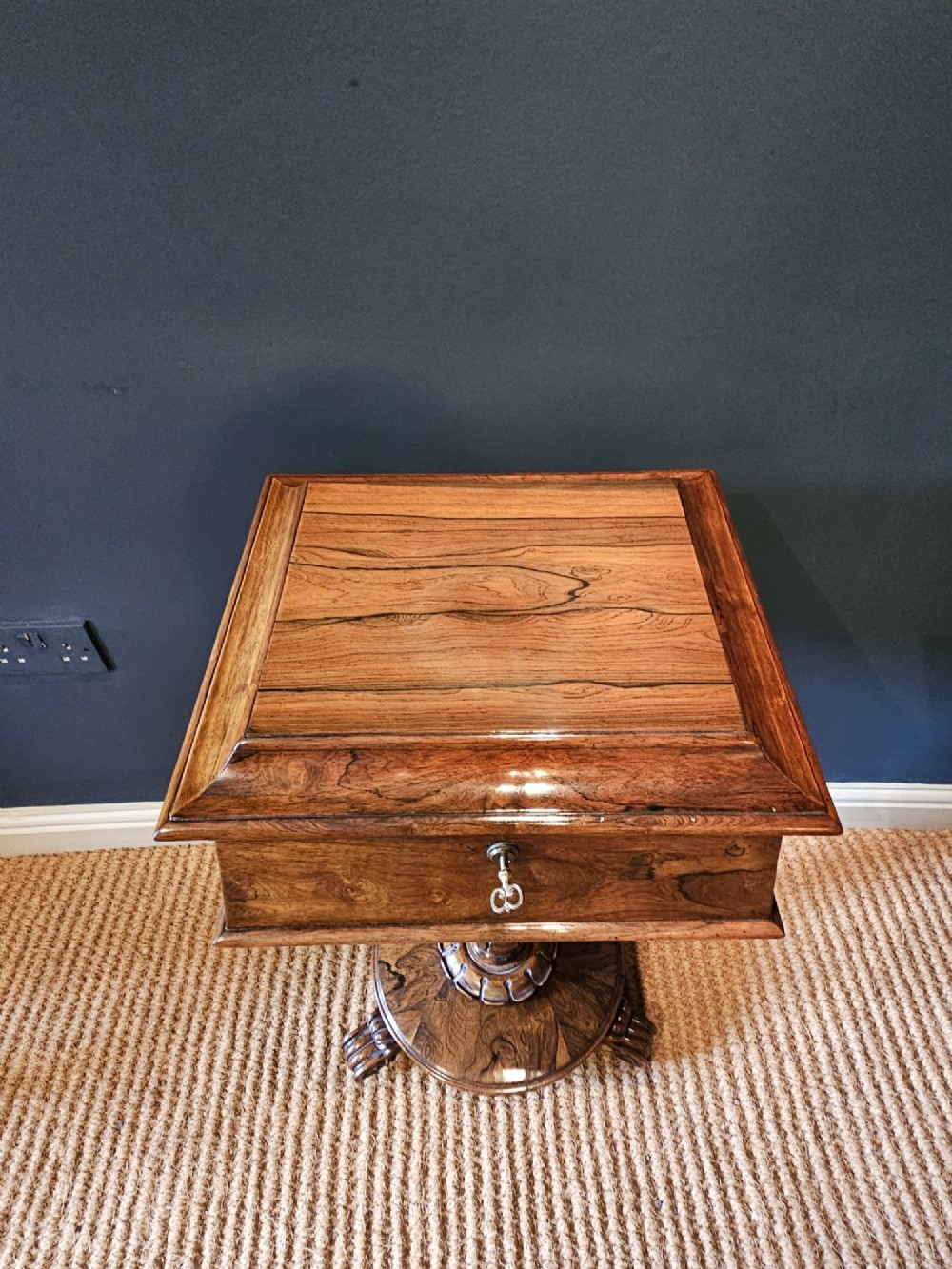 William IV Rosewood Teapoy View VI