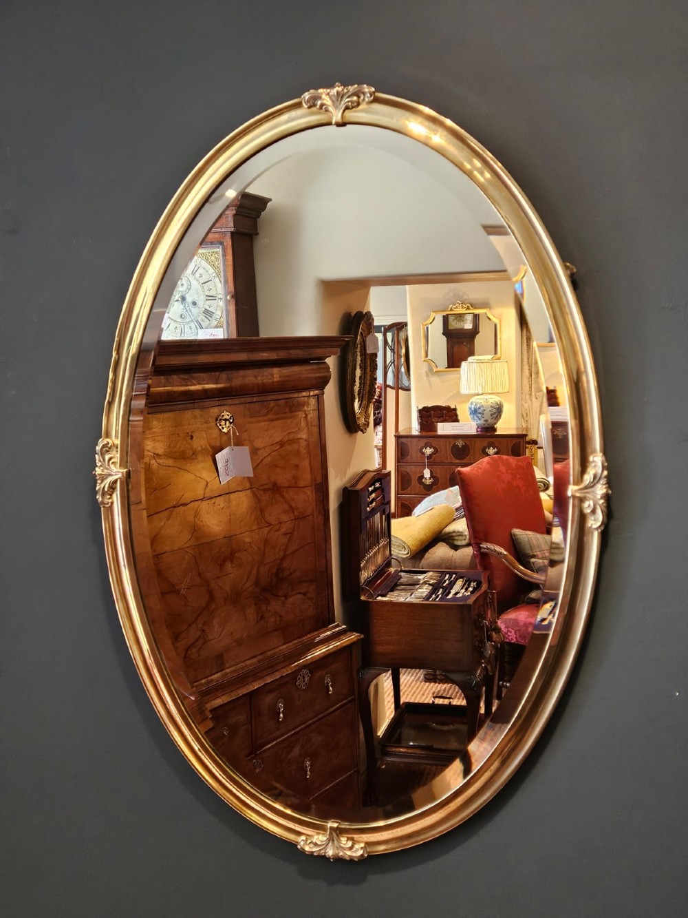 Victorian Brass Framed Mirror View II