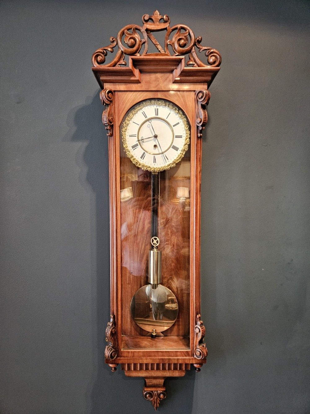 Superb Victorian Single Weight Vienna Regulator