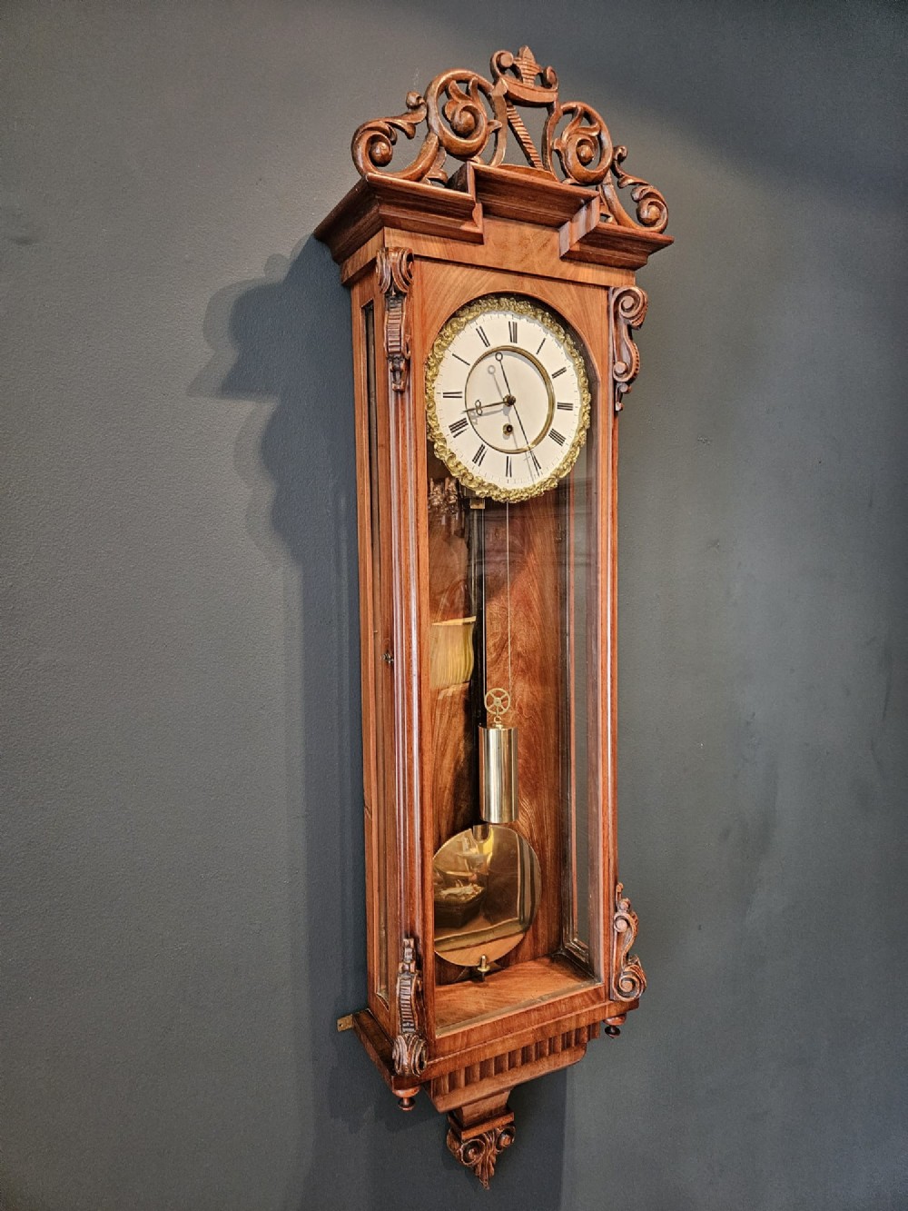 Superb Victorian Single Weight Vienna Regulator View IV