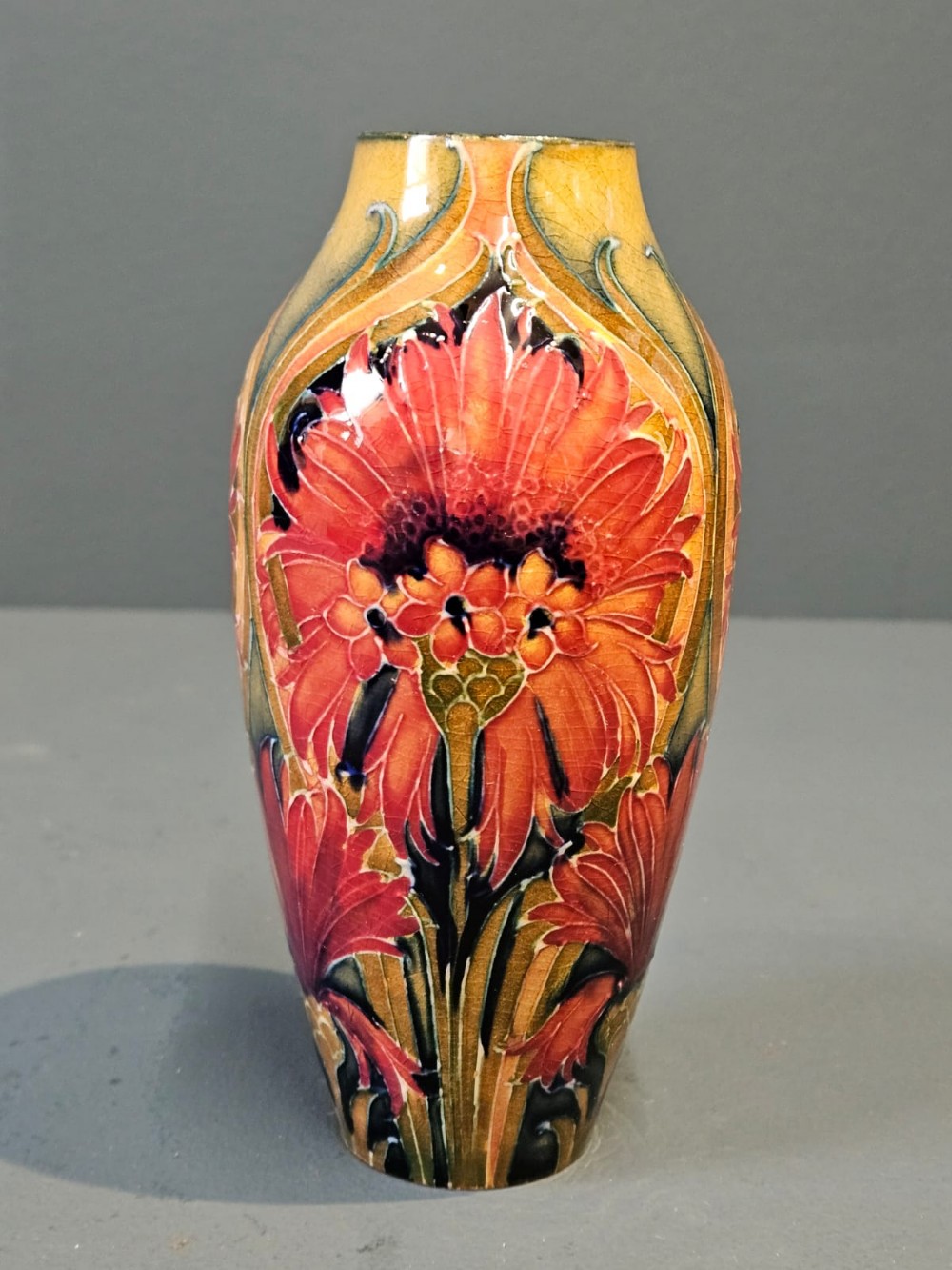 Superb Early Moorcroft Cornflower Vase View V