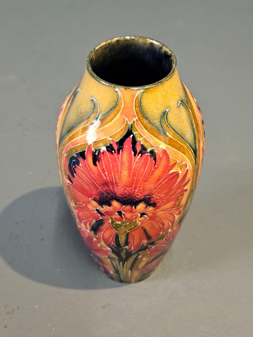 Superb Early Moorcroft Cornflower Vase View VI