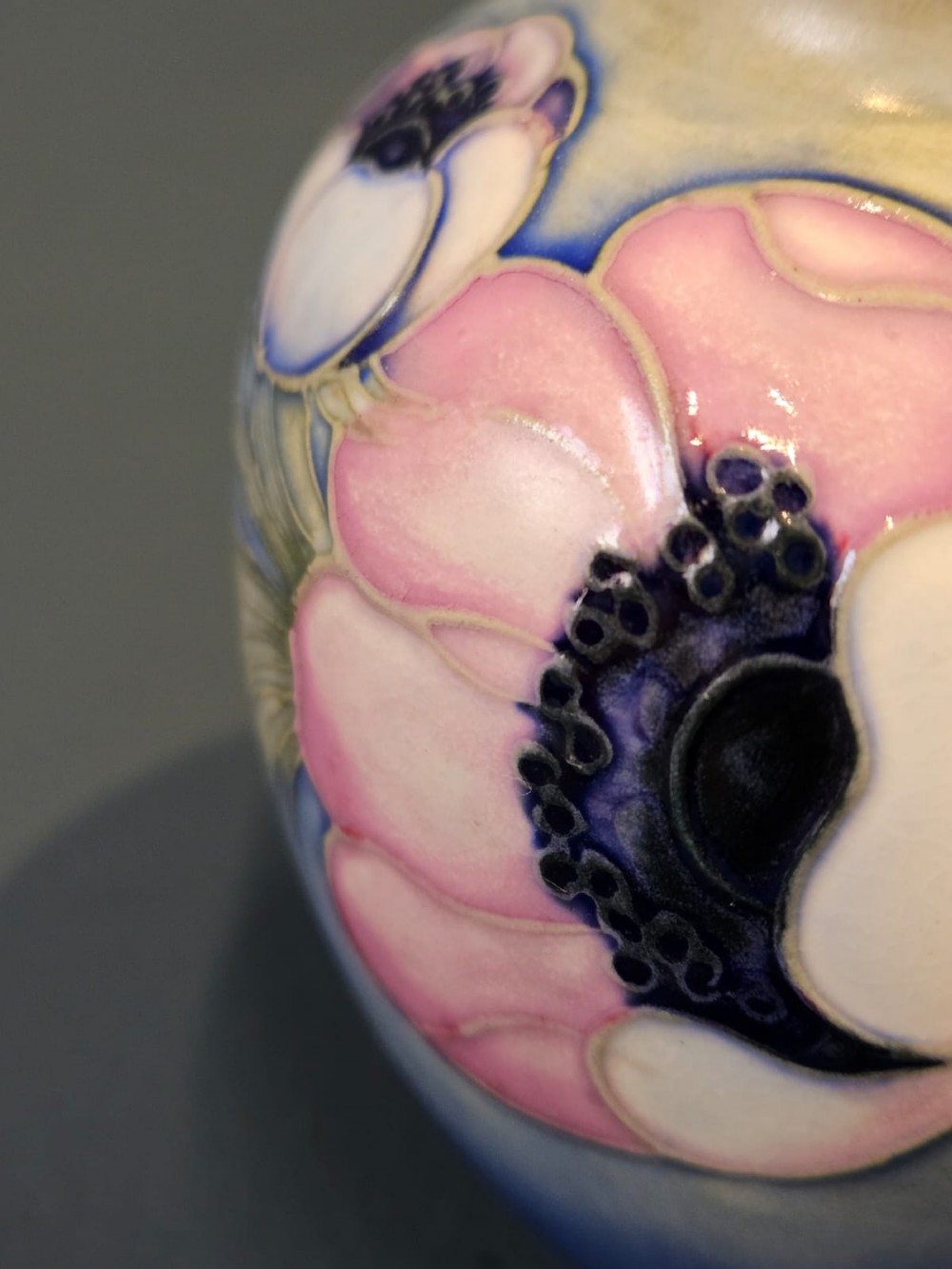 Moorcroft Anemone Salt Glazed Vase View III
