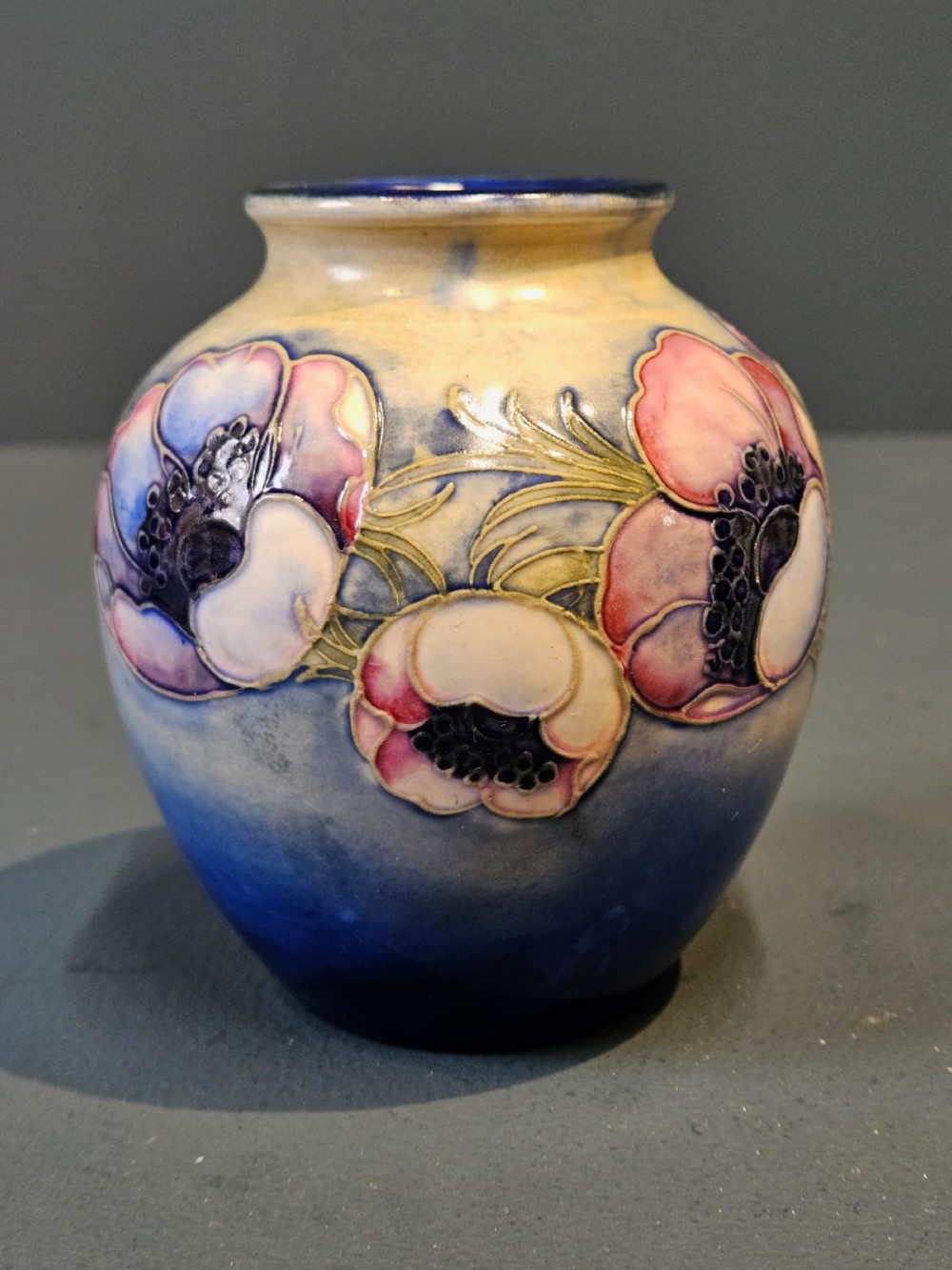 Moorcroft Anemone Salt Glazed Vase View V