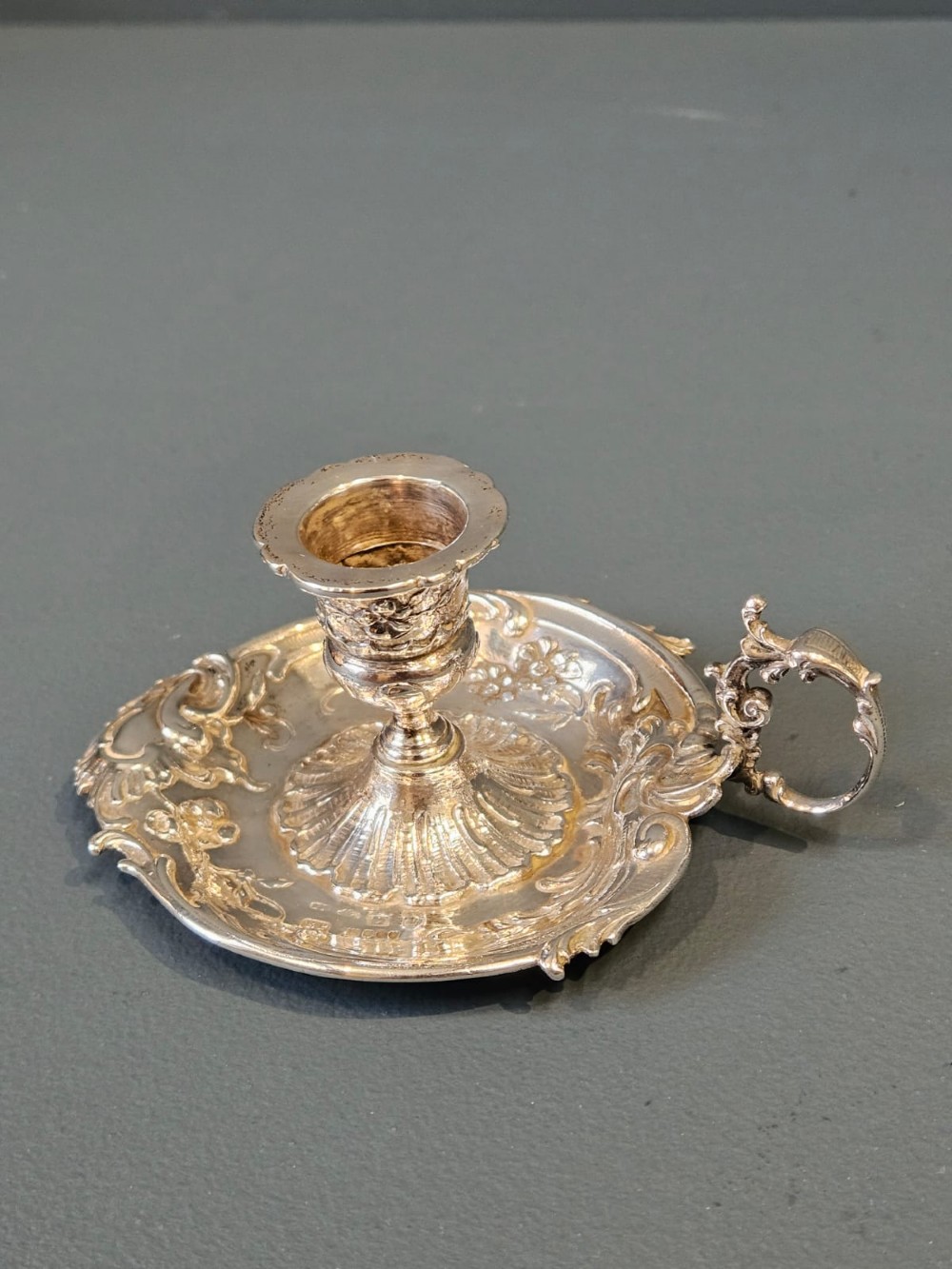 Victorian Silver Chamber Stick View II