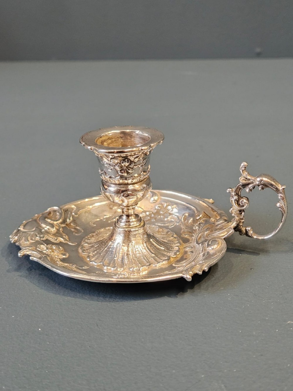 Victorian Silver Chamber Stick View III