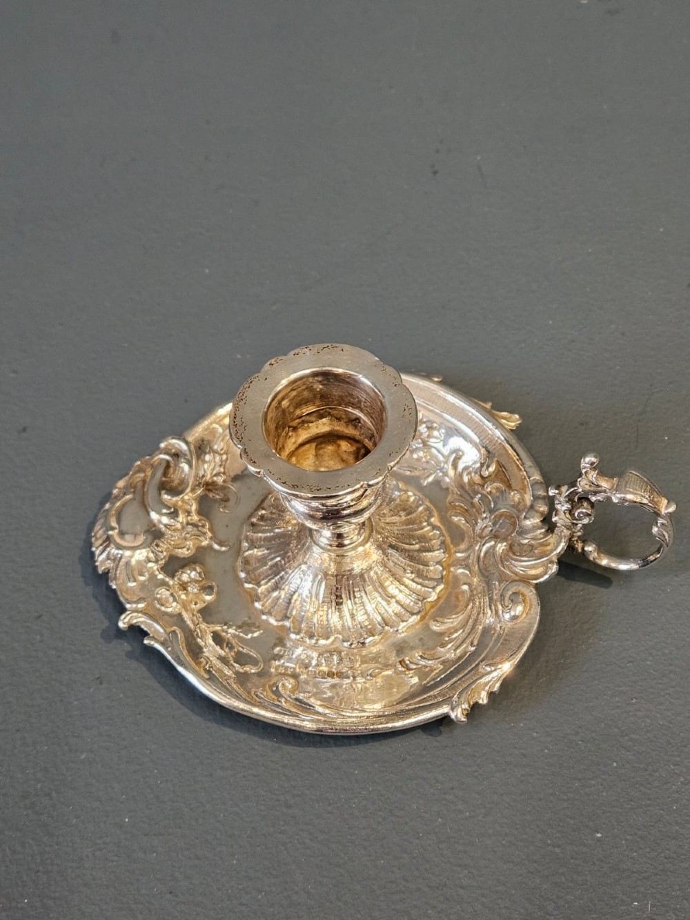 Victorian Silver Chamber Stick View IV