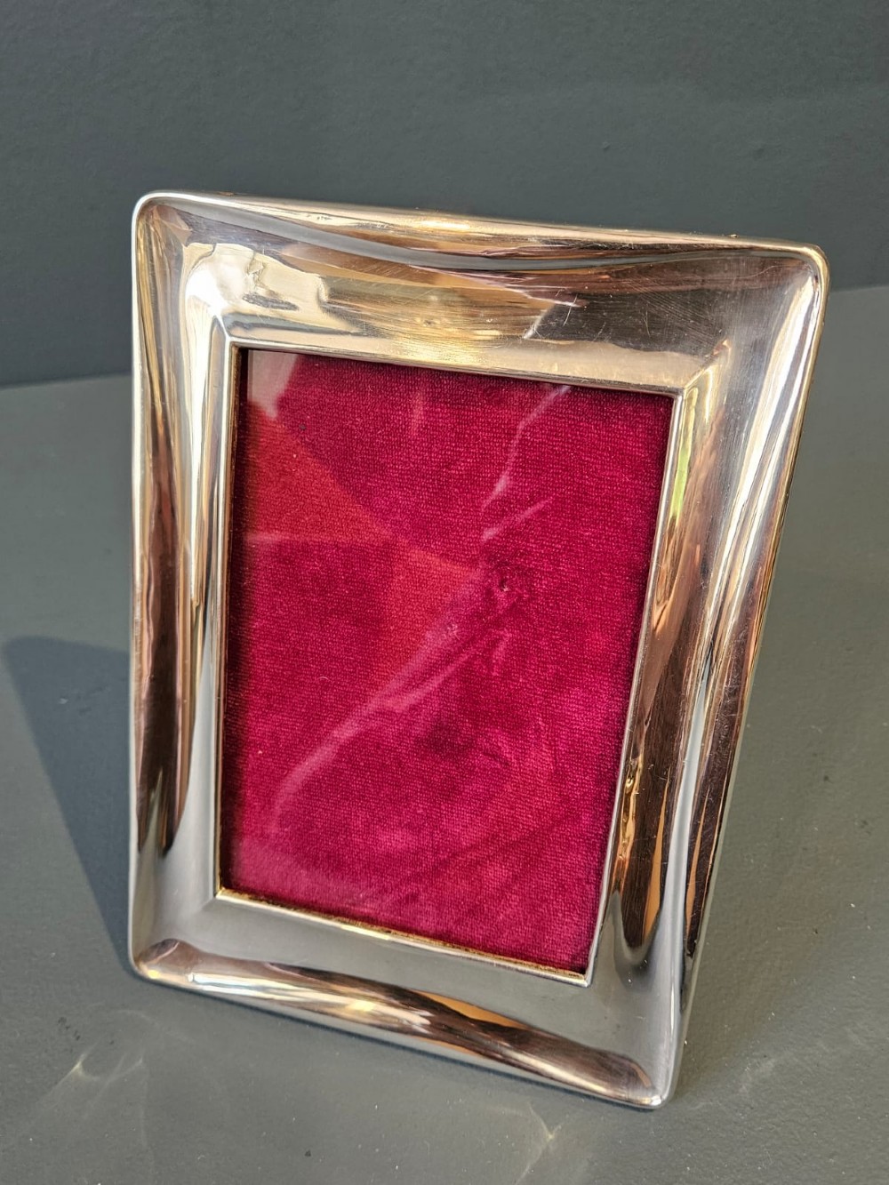 Early George V Silver Cushion Moulded Photo Frame View V