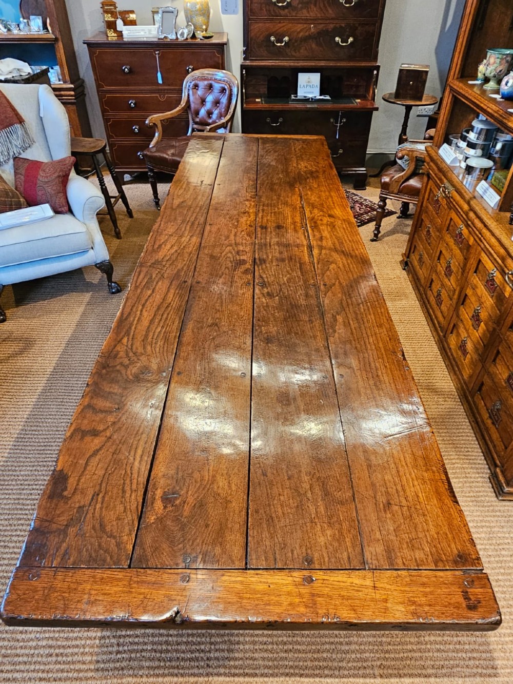 George I Oak 10 Seat Refectory Table View II