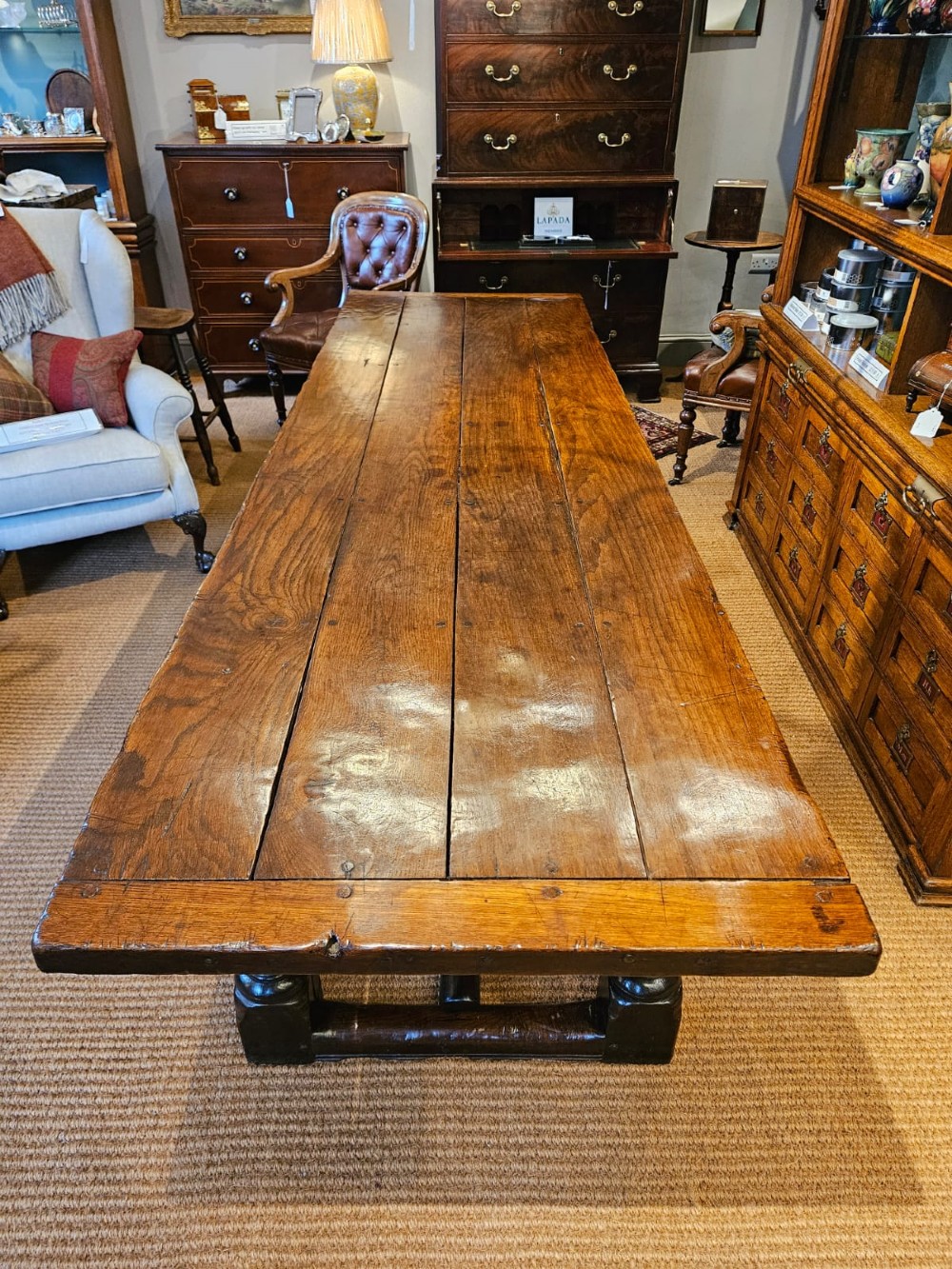 George I Oak 10 Seat Refectory Table View III