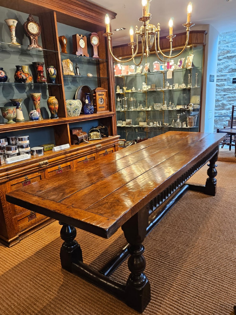 George I Oak 10 Seat Refectory Table View VIII