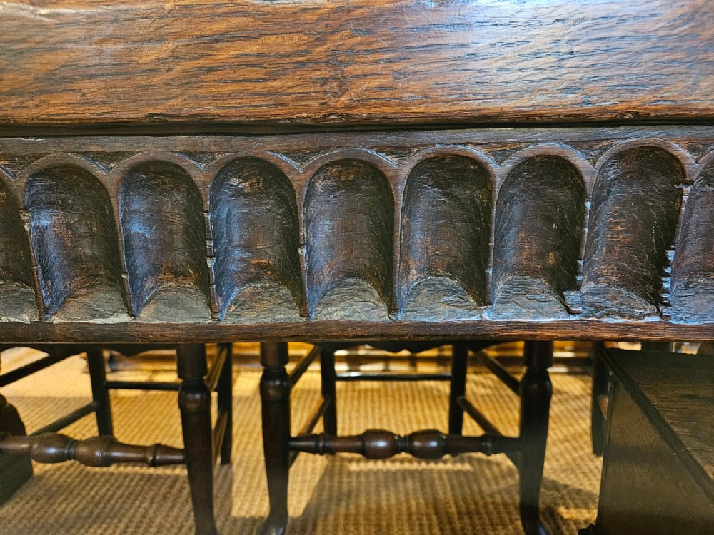 George I Oak 10 Seat Refectory Table View XI
