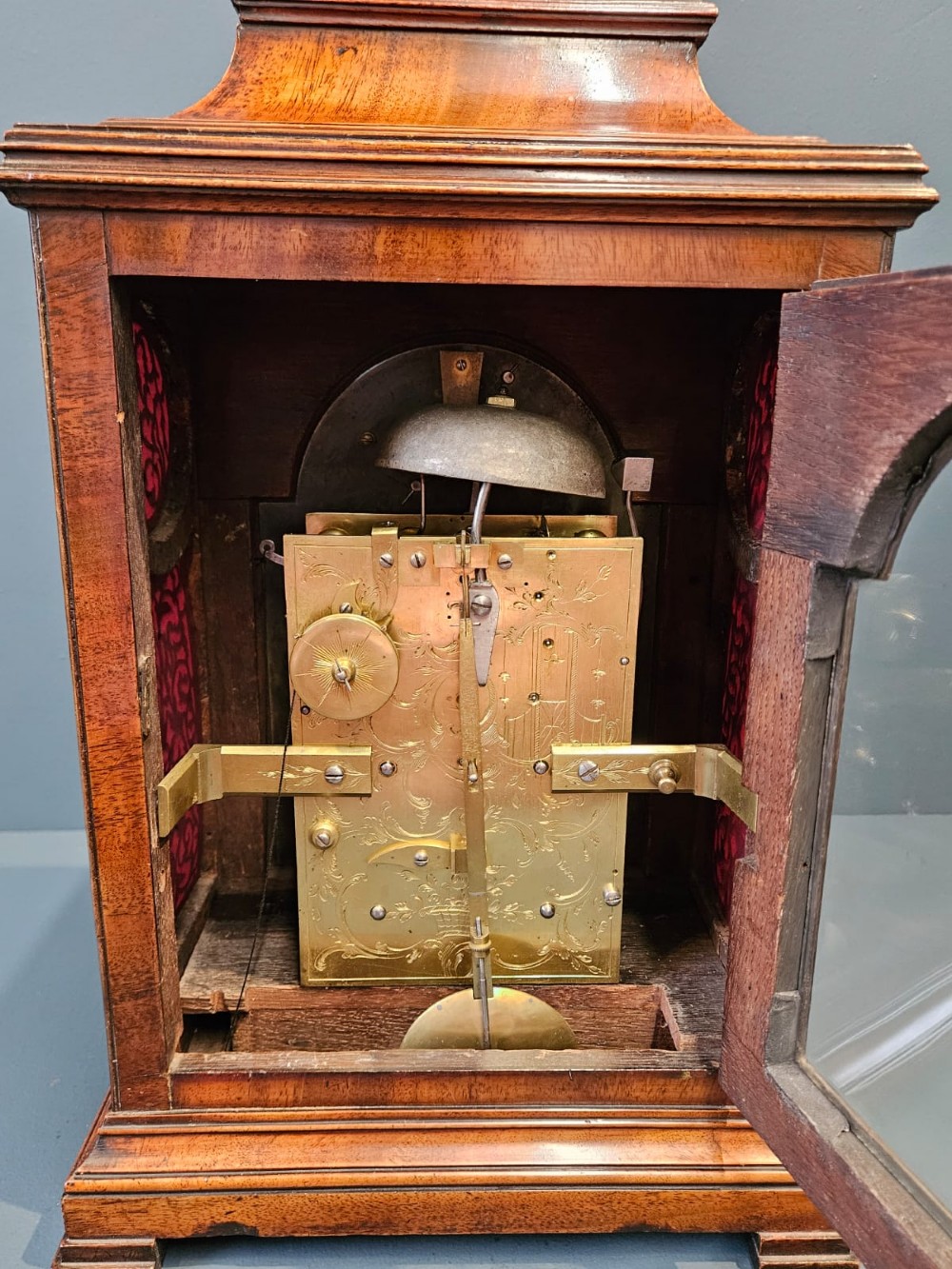 Georgian London Bracket Clock By Henry Jenkins View IV