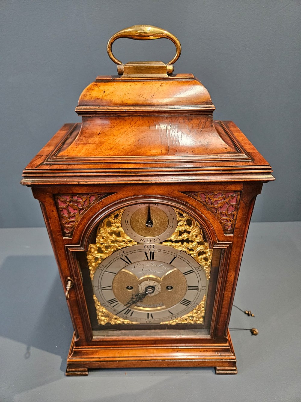 Georgian London Bracket Clock By Henry Jenkins View VII