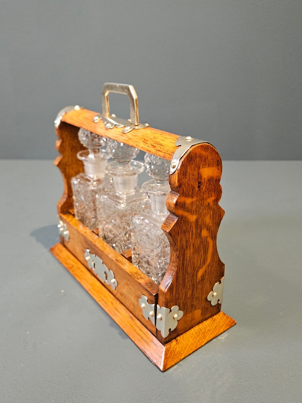 Victorian Oak Miniature Tantalus View II